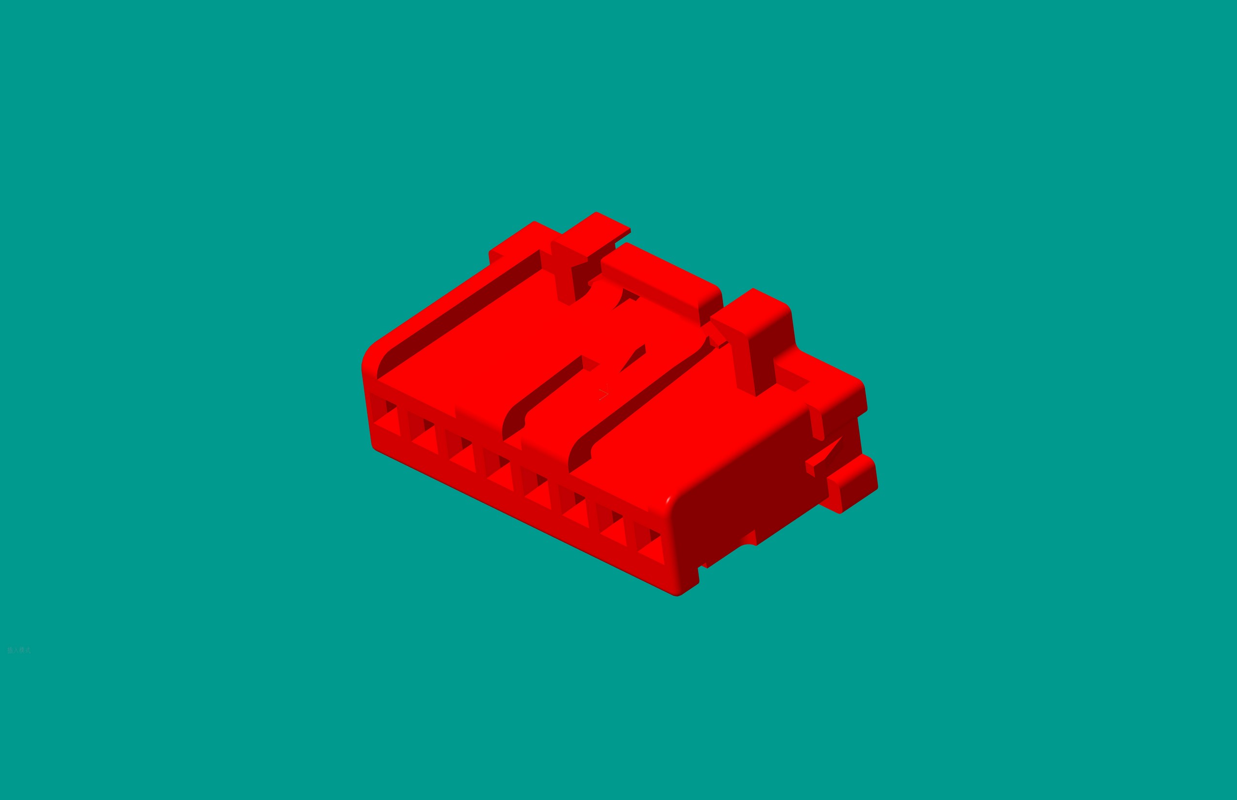 2.0間距，PNIRP-08V-S插頭/紅色/