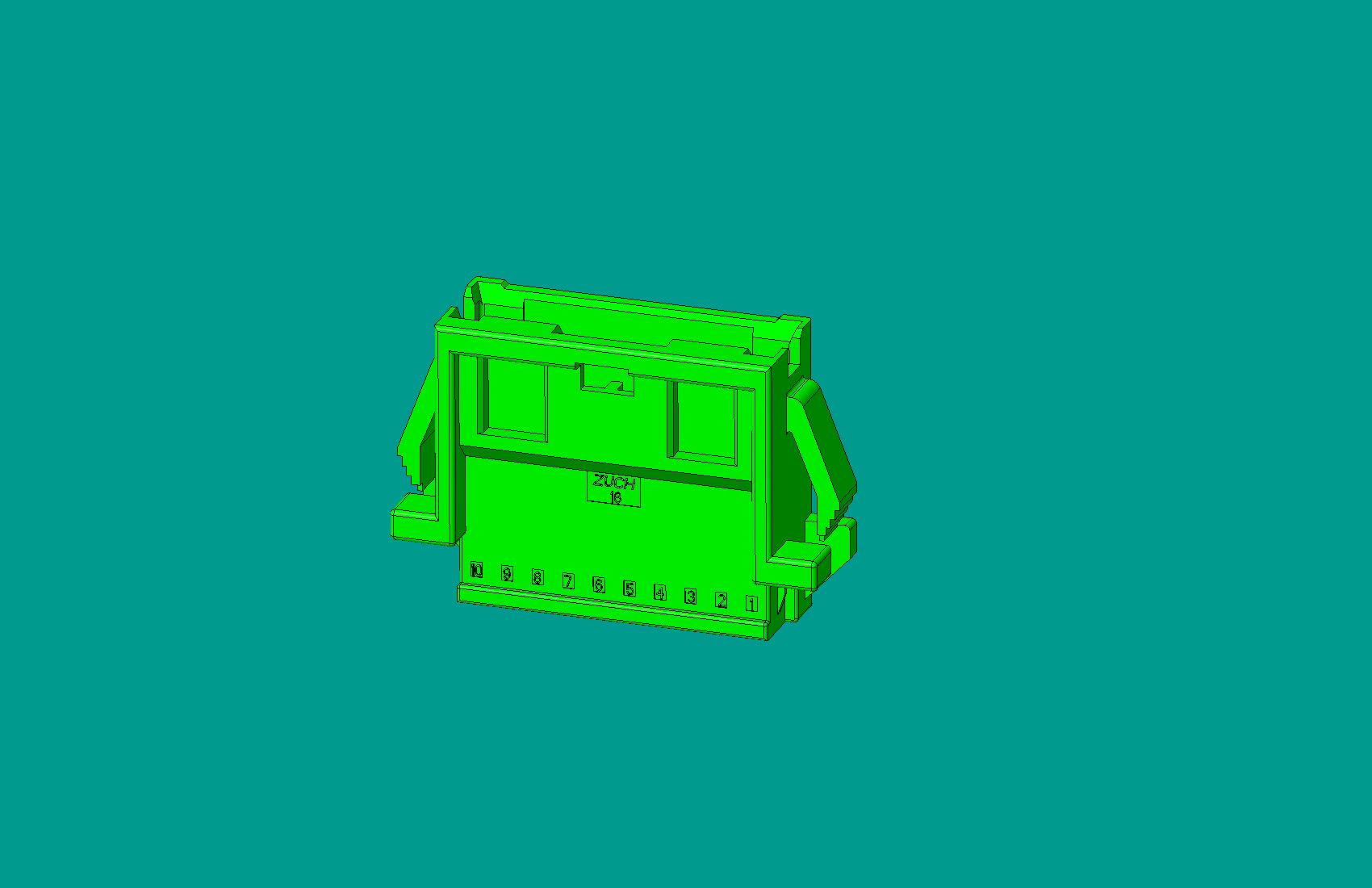 2.0間距，PNIRR-10V-S(帶鎖定面板)綠色