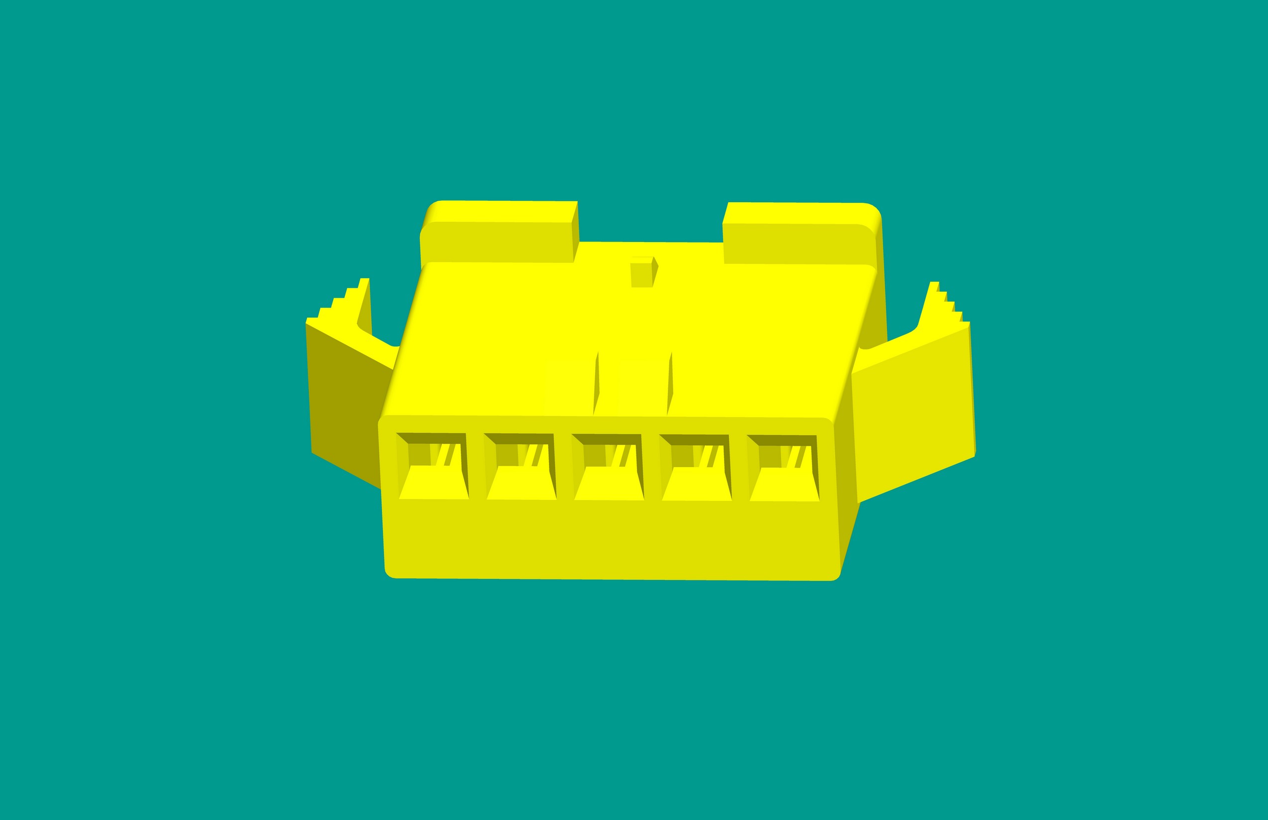 SMP-5孔塑殼C型黃色