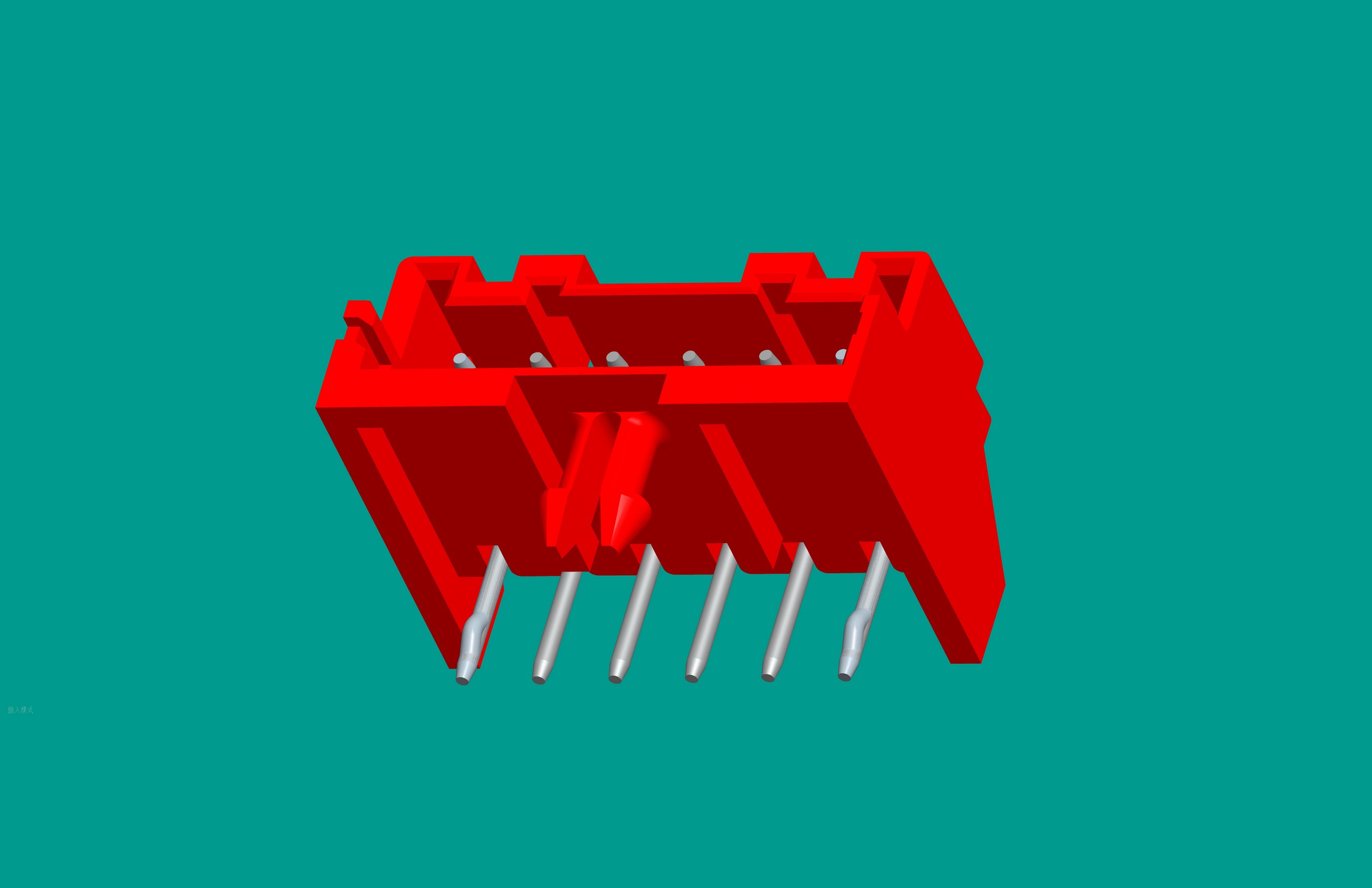 XA-6QA帶卡板扣型/臥式針座紅色/高灼熱絲