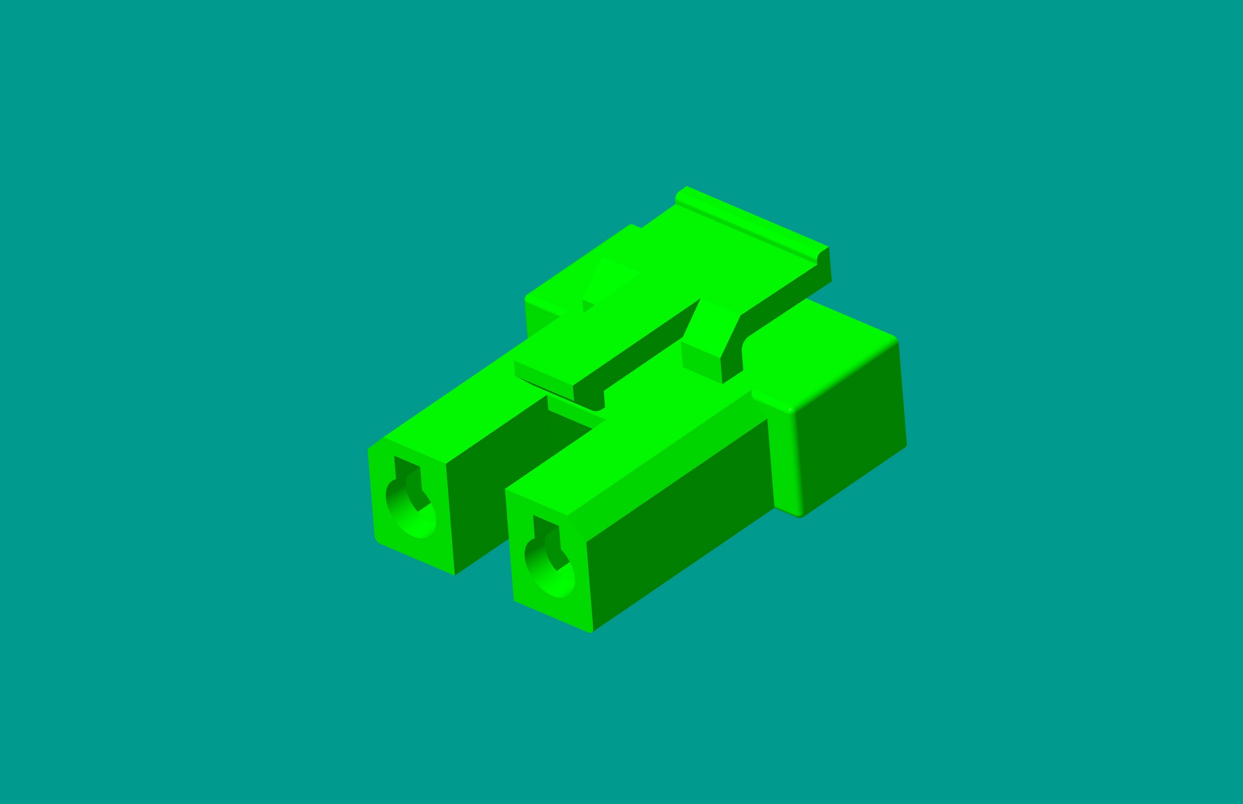 2.1洗衣機(jī)塑件-2孔綠色